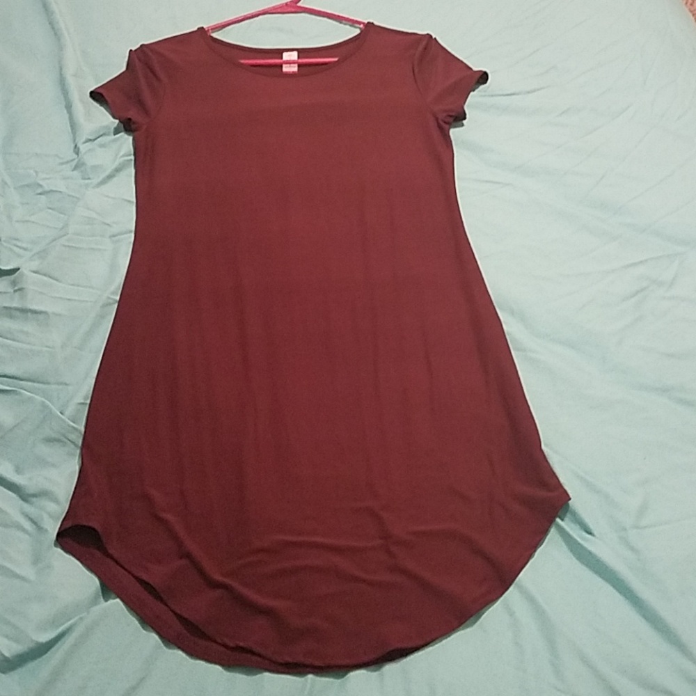 Burgandy mini dress